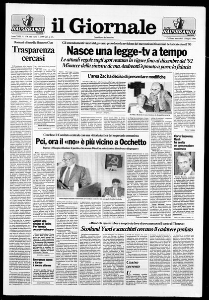 Il giornale : quotidiano del mattino